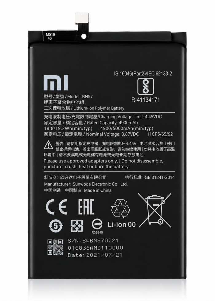 Xiaomi Redmi 10X 5G Battery Price in Bangladesh Original Redmi 10X 5G Battery Redmi 10X 5G BN57 Battery Redmi 10X 5G 4520mAh Battery BN57 Battery Bangladesh Redmi 10X Pro 5G Battery Buy Redmi 10X 5G Battery Bangladesh MS Phone Lab Redmi 10X 5G Battery