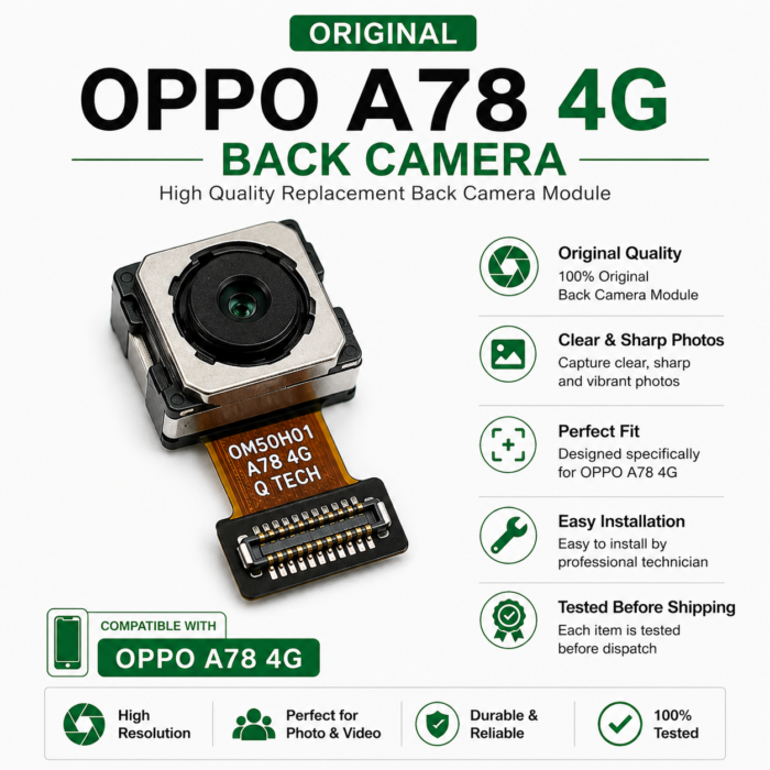 Original OPPO A78 4G Back Camera Price in Bangladesh OPPO A78 4G Rear Camera Replacement OPPO A78 4G Back Camera Module Original OPPO A78 4G Rear Camera OPPO A78 4G Camera Replacement Buy OPPO A78 4G Back Camera OPPO A78 4G Camera Repair Part MS Phone Lab OPPO A78 4G Back Camera