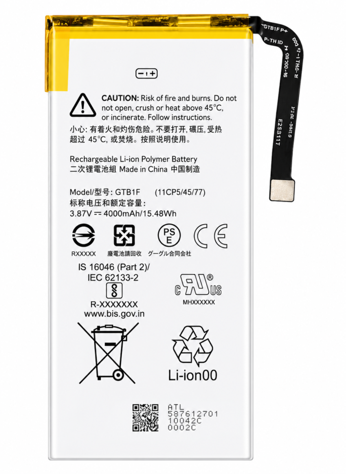 Google Pixel 5 5G Battery Price in Bangladesh Original Google Pixel 5 5G Battery Google Pixel 5 G823-00157-01 Battery Google Pixel 5 4080mAh Battery Buy Google Pixel 5 5G Battery Bangladesh MS Phone Lab Google Pixel 5 Battery