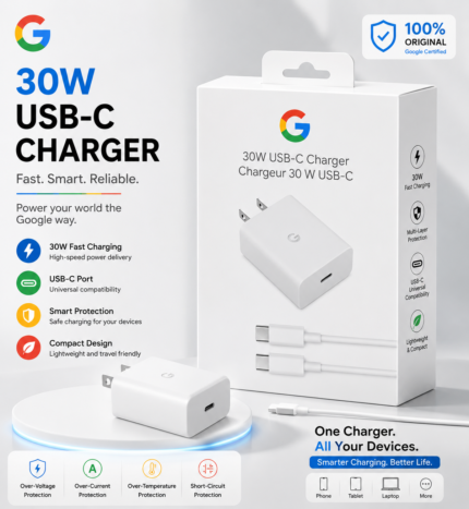 Google 30W USB-C Charger Price in Bangladesh Google 30W Type C Charger Bangladesh Google 30W PD PPS Charger Google 30W Fast Charger Bangladesh Google 30W Pixel Charger Google 30W USB-C Power Adapter Google Pixel 30W Charger Bangladesh Google 30W USB-C Fast Charging Adapter Buy Google 30W USB-C Charger Bangladesh MS Phone Lab Google 30W Charger
