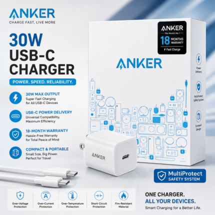 Anker 30W USB-C Charger Price in Bangladesh Anker 30W Type-C Charger Bangladesh Anker 30W USB-C PD Charger Anker 30W Fast Charger Bangladesh Anker 30W Power Delivery Charger Anker USB-C Charger 30W Anker 30W iPhone Charger Anker 30W Samsung Charger Anker 30W Google Pixel Charger Buy Anker 30W USB-C Charger Bangladesh MS Phone Lab Anker 30W Charger