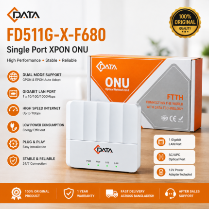 C-Data FD511G-X-F680 XPON ONU Price in Bangladesh Original C-Data FD511G-X-F680 ONU C-Data GPON EPON ONU FD511G-X-F680 Fiber ONU Buy C-Data ONU Bangladesh Gigabit XPON ONU Fiber Internet ONU MS Phone Lab C-Data FD511G-X-F680 ONU