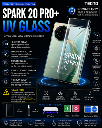Original TECNO Spark 20 Pro+ UV Glass Price in Bangladesh TECNO Spark 20 Pro+ UV Tempered Glass TECNO Spark 20 Pro+ Screen Protector TECNO Spark 20 Pro+ Full Glue UV Glass Buy TECNO Spark 20 Pro+ UV Glass TECNO Spark 20 Pro+ Display Protection Premium UV Glass for TECNO Spark 20 Pro+ MS Phone Lab TECNO Spark 20 Pro+ UV Glass