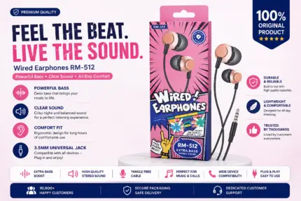 Remax RM-512 Wired Earphones Price in Bangladesh Remax RM-512 Earphones Remax RM-512 Wired Earphones Remax RM-512 In-Ear Headphones Remax RM-512 Earphones with Microphone Buy Remax RM-512 Earphones Bangladesh Remax RM-512 Wired Headset MS Phone Lab Remax RM-512