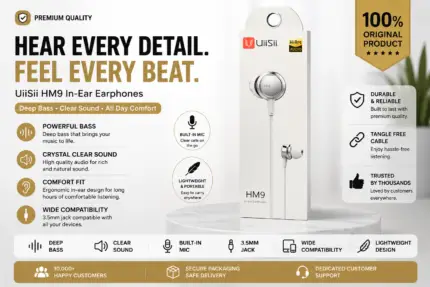 UiiSii HM9 Wired In-Ear Headphones Price in Bangladesh UiiSii HM9 Earphones UiiSii HM9 Wired Earphones UiiSii HM9 In-Ear Headphones UiiSii HM9 Earphones with Microphone Buy UiiSii HM9 Earphones Bangladesh UiiSii HM9 Wired Headset MS Phone Lab UiiSii HM9